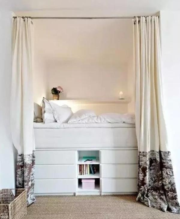 天津家装公司：还能这样设计床？连衣帽间和书桌都省了！