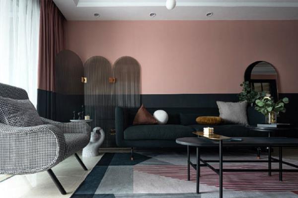 石家庄装饰公司：黑色配粉色颜值提升两倍，暖心的北欧风设计！