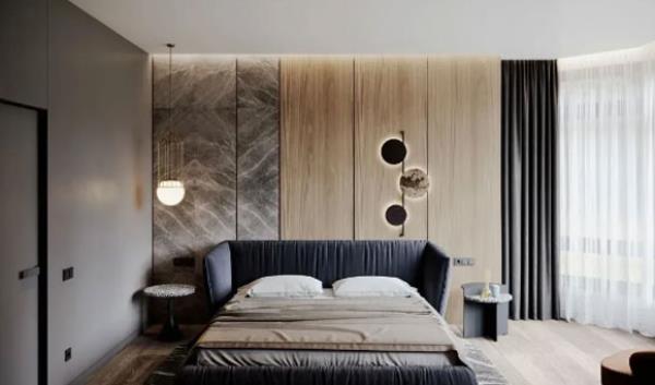 南京家装公司：木饰面在卧室装修中的巧妙运用，真是太美了！