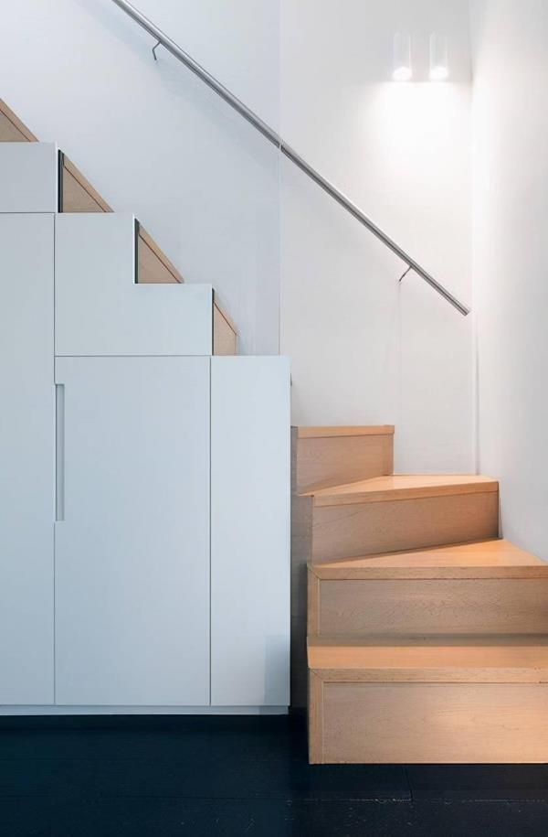 西安家装公司：楼梯设计小技巧，转角处塞个房屋状柜体！