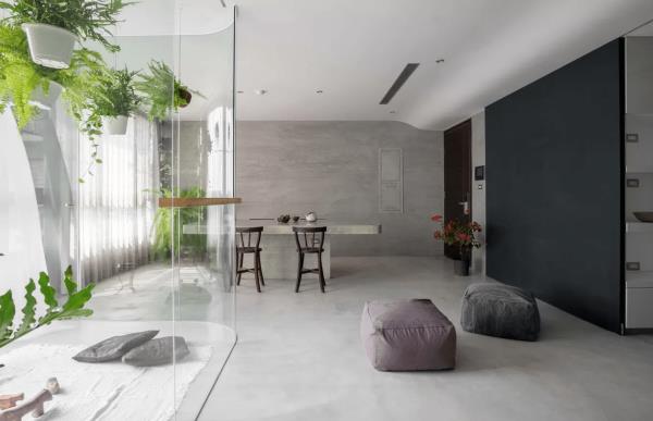 上海室内装修：房子装修时在家中围个玻璃室内花园！
