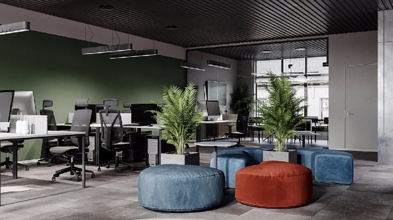 深圳坪山办公室装修：绿植装饰的用处原来这么大!