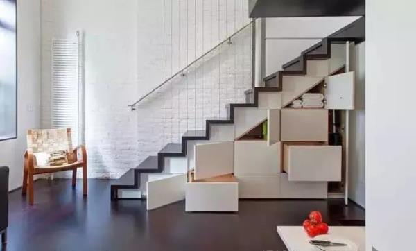 青岛装修公司：楼梯怎么做收纳？看了别人家的设计！