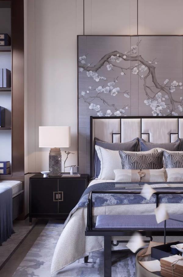 广州装修公司：新中式风格卧室，专属于中国人的美！