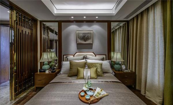 荆州装修设计公司：300平新中式别墅装修设计，奢华典雅！