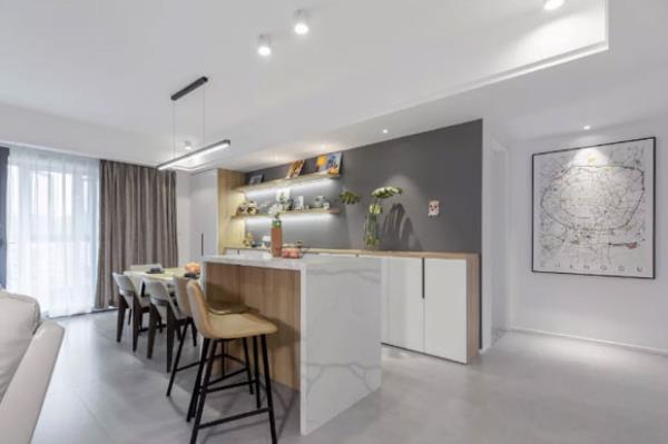 南京家装公司：客餐厅一体装修设计方案，家里更显大！