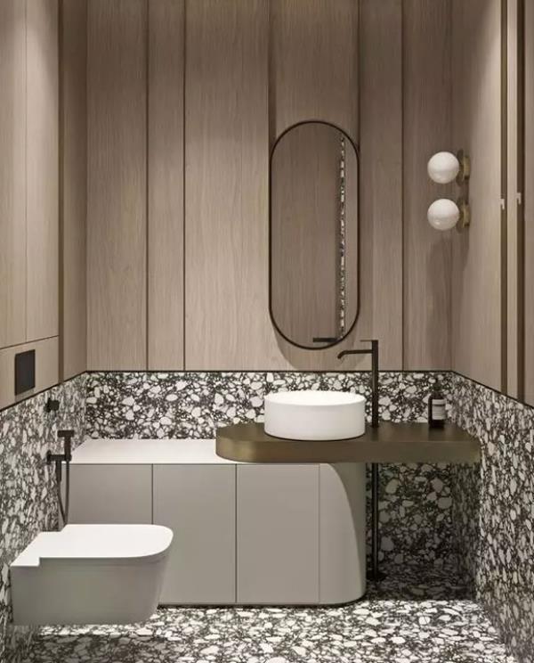 南京装潢公司：卫生间装修时浴室柜、台盆和化妆镜的搭配很重要！