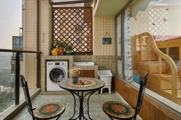 石家庄装修设计公司：洗衣机放置在阳台，这6个装修细节要注意！