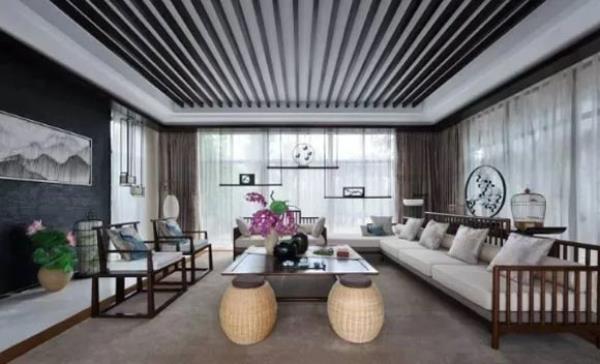 南京家装公司：新中式风格客厅装修设计，彰显待客有道！