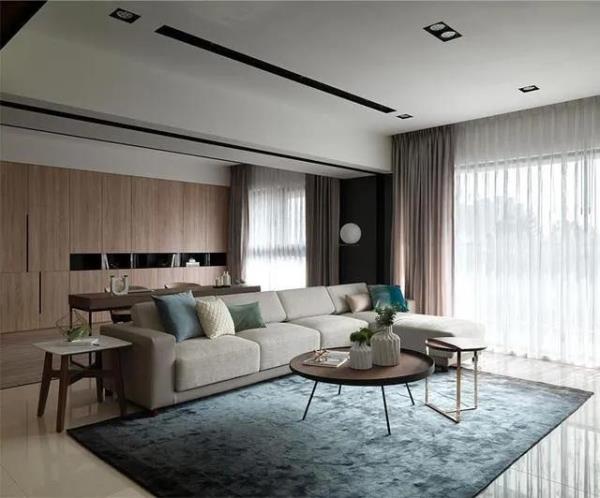 郑州装修公司：110㎡现代简约，没有太多家具，简洁宽敞！