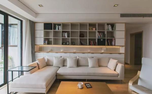 上海室内设计：143㎡房子装修，打造慵懒MUJI风美宅！
