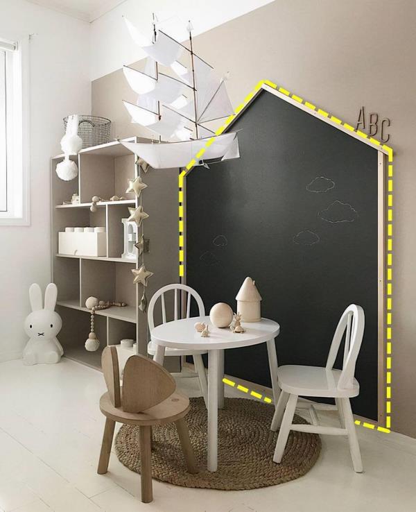 福州室内装修：儿童房装修，利用一面墙打造多功能区！