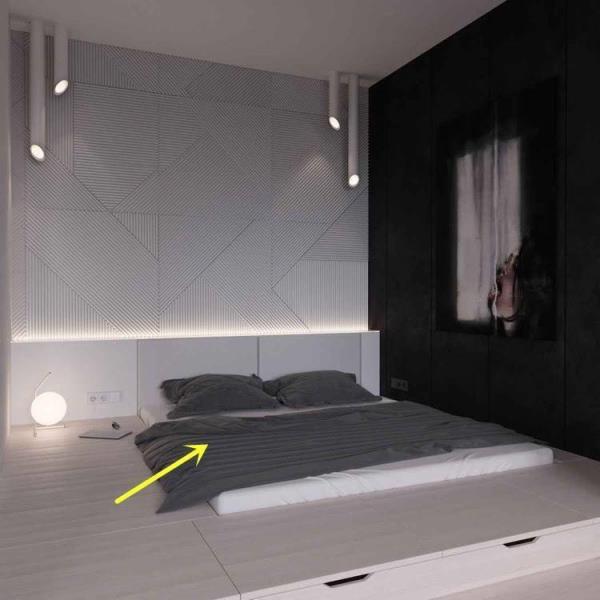 南京装修设计：榻榻米打造下沉床，睡觉舒适储物更多！