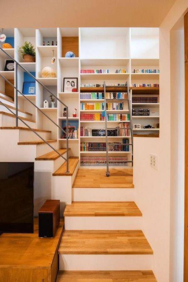 上海室内设计：把“厨房”装楼梯边，打上到顶橱柜！