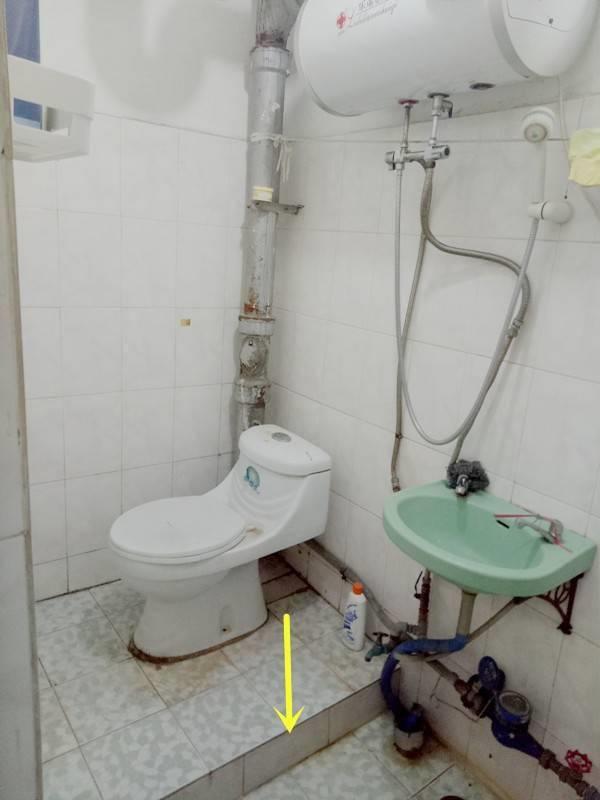 南京装修公司：67㎡老房装修，重装卫生间要做局部地台！