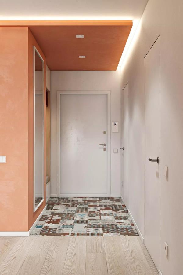 兰州装饰公司：56㎡小户型公寓装修，橘色做点缀！
