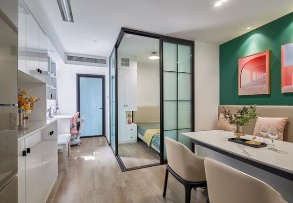深圳学区房装修：单身公寓改成两室两厅！