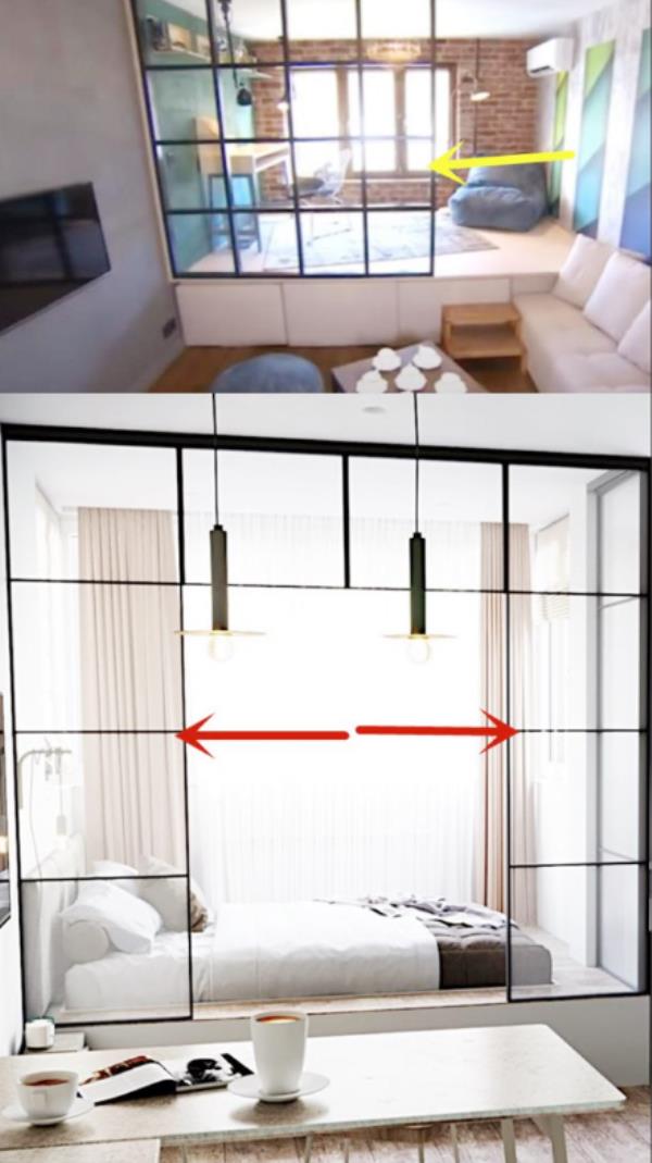 30㎡公寓装修，榻榻米＋玻璃隔断打造一个卧室！