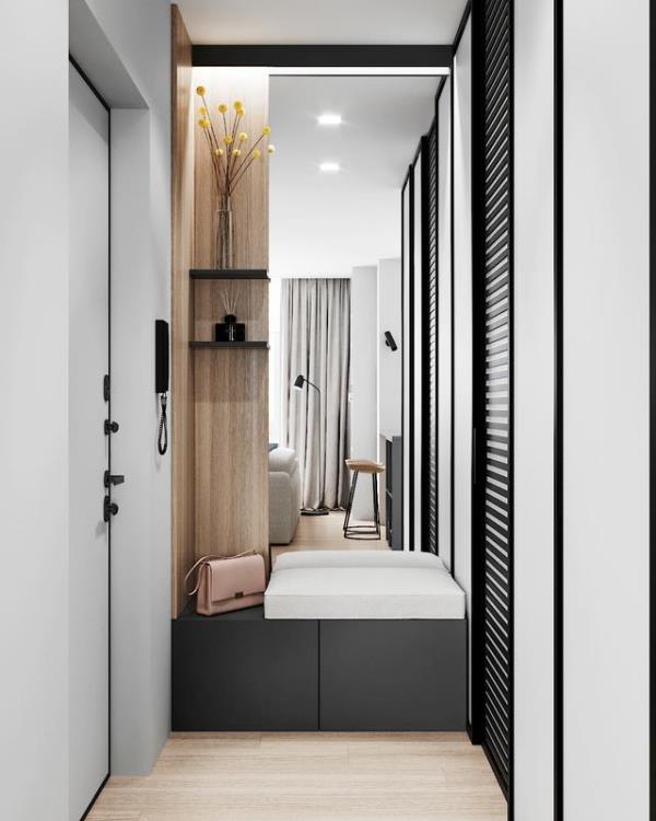 深圳新房装修：大白墙+木地板搭配！