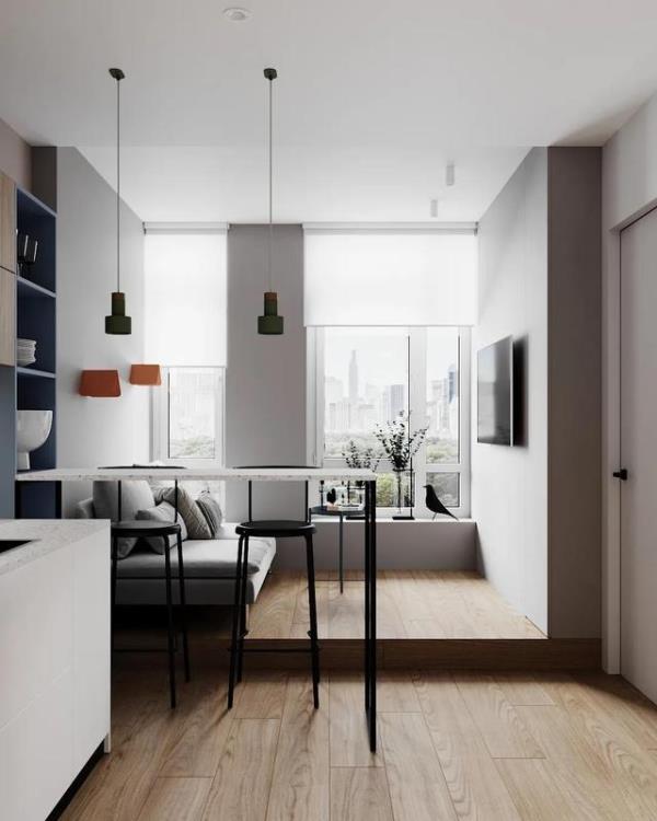 30㎡公寓装修，极简风格设计！