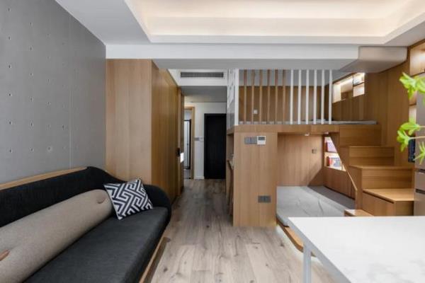 深圳福田老房子改造装修：简洁清新的两居室！