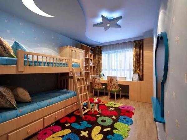 二胎家庭儿童房装修，上下铺和双床位如何选择？