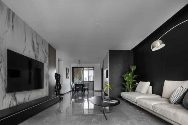 深圳家庭装修：黑白灰的三居室设计！